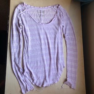Free people light weight lavender tunic